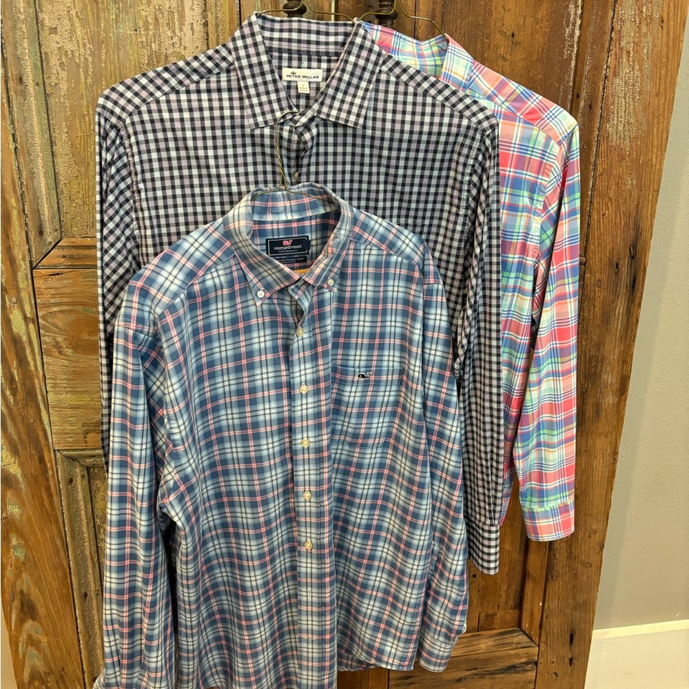 Men’s dress shirts (lot of 3) size Large